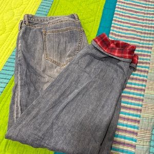 Flannel Lined Eddie Bauer Jeans